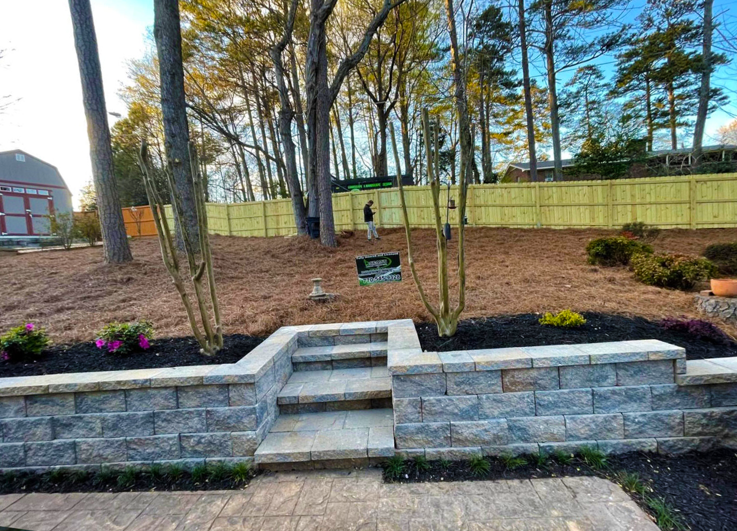Retaining Wall Installation